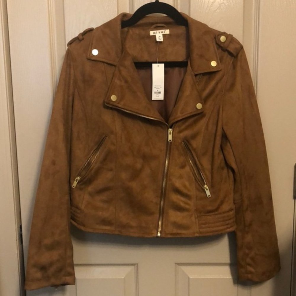 Suede Moto Jacket